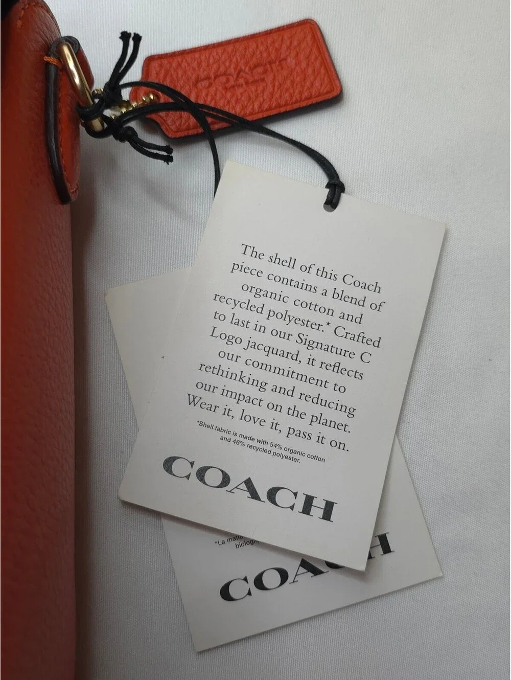 Coach Signature Canvas Lonnie Crossbody Bag in Brown and Orange